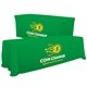 a emerald-pms 347 serged convertible table throw - 6 to 8 - full color