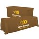 a hazelnut-pms 7575 serged convertible table throw - 6 to 8 - full color
