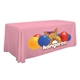 a flamingo-pms 1767 6 serged closed - back standard table throw cover