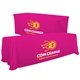 a hot pink-pms 219 serged convertible table throw - 6 to 8 - full color