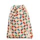 a white drawstring cotton bag 4.75 x 6.75