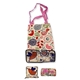 a white foldable cotton bag (15x16) w / 1x24 handle