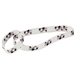 a white headband 18x1/2 stretch elastic polyester