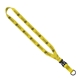 aerial view a yellow 3/4 multi - color polyester lanyard with slide buckle release split - ring, image 1 of 12