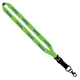 a white 3/4 dye - sublimated lanyard w / slide buckle release, split - ring lobster c