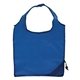 aerial view a blue 2133 capri - foldaway shopping tote bag - 210d polyester - metallic imprint, image 1 of 2