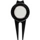 aerial view a black tour divot tool with magnetic marker, image 1 of 2