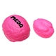 a pink colored brain squeeze stress ball