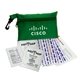 a green 11pc first aid kit