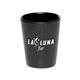 a black 2 oz classic ceramic shot glass