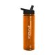 a orange 24 oz usa - made transparent sports bottle
