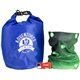 a group of outdoor kit with waterproof bag and multi - tool