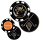 a group of customized metal poker marker chip