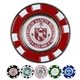 a group of metal poker chip magnetic ball marker