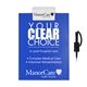 a white clip & blue board & black pen letter clipboard with pen