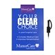 a violet clip & blue board & black pen letter clipboard with pen