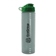 a glacier blue bottle & green lid 24 oz slim fit upcycle rpet bottle with flip lid