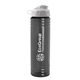 a transparent smoke bottle & white lid 24 oz slim fit upcycle rpet bottle with flip lid