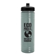a glacier blue bottle & black lid 24 oz slim fit upcycle rpet bottle with push - pull lid