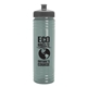 a glacier blue bottle & gray lid 24 oz slim fit upcycle rpet bottle with push - pull lid