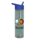 a glacier blue bottle & royal blue lid 24 oz slim fit upcycle rpet bottles with flip straw lid digital