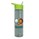 a glacier blue bottle & lime green lid 24 oz slim fit upcycle rpet bottles with flip straw lid digital