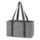a gray heather junior utility tote with large main compartment