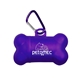 a purple waste bag dispenser