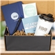 aerial view a group of celebration executive gift kit with tumbler and journal, image 1 of 3