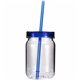 aerial view a group of 24 oz plastic mason jar, full color digital, image 17 of 21