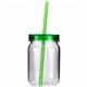 aerial view a group of 24 oz plastic mason jar, full color digital, image 18 of 21