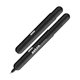 a black lamy pico push - action ballpoint pocket pen transforms to full size black lacquer