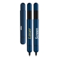 a blue lamy pico push - action ballpoint pocket pen transforms to full size blue lacquer