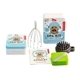 a white kikkerland dog spa tin