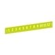 a light green moma sturdy green acrylic ruler measures inches centimeters