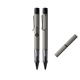 a ruthenium lamy lx push - action ruthenium aluminum ballpoint pen ergonomic grip
