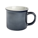 aerial view a pearl black 15 oz kennedy campfire mug, image 1 of 3