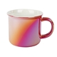 aerial view a pearl red 15 oz kennedy campfire mug, image 1 of 3