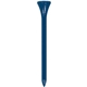 aerial view a blue (close to pms 540) 2 3/4 tall golf tee, image 1 of 2