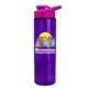 a pink lid & transparent violet bottle the wave - 24 oz tritan(tm) bottle with drink thru lid and digital imprint