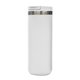 aerial view a white 18 oz full color sienna stainless steel bottle, image 1 of 2