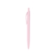 aerial view a light pink sleek write rubberized pen, image 1 of 3