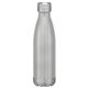 aerial view a silver with silver accents 16 oz full color swiggy stainless steel bottle, image 1 of 2