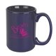 a cobalt blue 15 oz cobalt blue ceramic coffee mug