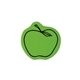 a lime green apple - shaped rubber jar opener