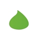 a lime green water drop or flame jar opener