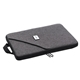 aerial view a gray versatile three - way laptop bag, image 1 of 4
