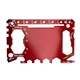 aerial view a red crossover outdoor 23 function tactical card tool, image 1 of 5