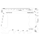 aerial view a white crossover outdoor 23 function tactical card tool, image 1 of 2