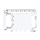 aerial view a white crossover outdoor 23 function tactical card tool, image 1 of 5